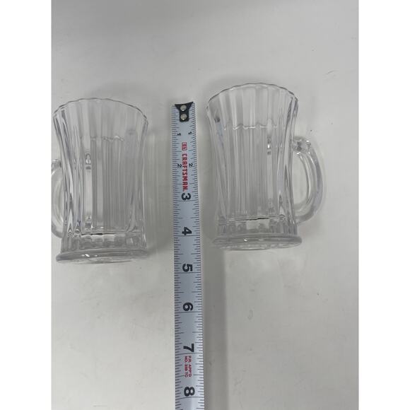 Vintage Expresso Turkish Coffee 4" Glass Mugs Juice Glasses Cups - Picture 7 of 7